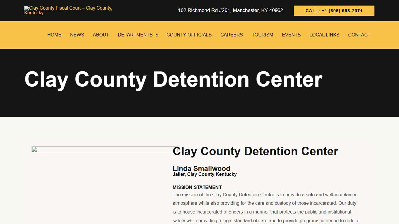 Clay County Detention Center – Clay County Fiscal Court – Clay County, Kentucky