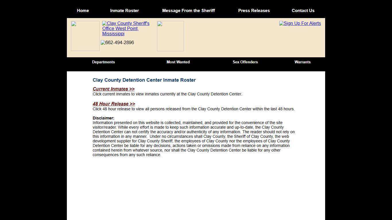 Roster Choose - Clay County Sheriff's Office